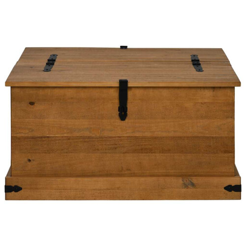 VidaXL vidaXL Storage Chest HALDEN 91x91x47 cm Solid Wood Pine 1