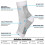(S M, Black) Compression Ankle Arch Support Socks Sports 2