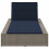 VidaXL vidaXL Sonnenliege mit schwebender Auflage Grau Poly Rattan 4