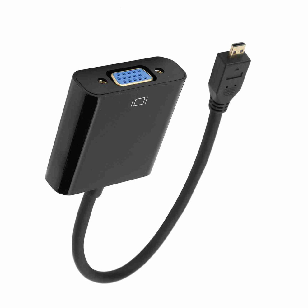 Raspberry Pi 4B Micro Hdmi To Vga Adapter 1080P Includes Power Supply Function 7901391883377