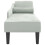 VidaXL vidaXL Chaiselongue mit Kissen Hellgrau Samt 4