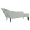 VidaXL vidaXL Chaiselongue mit Kissen Hellgrau Samt 5