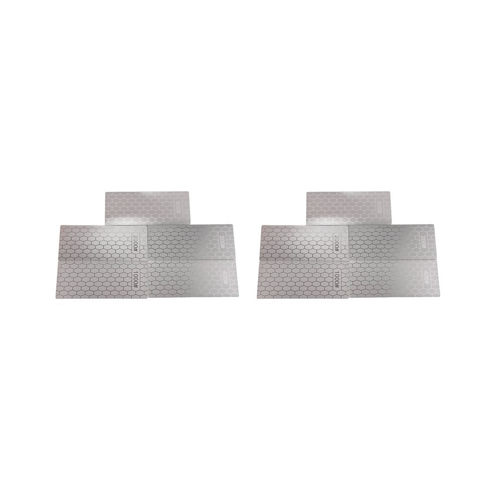 Diamond Sharpening Stones, 10Pcs Diamond Sharpening Plates With Honeycomb Surface Plate 200/400/600/1000/2000 Grit 4712334336095