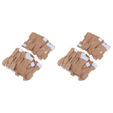 1000st Quadrate Blank Brun Paper Prislapp Etiketter Smycken Display Kort Etiketter Ring Sticker Hangtags 6x1,2cm