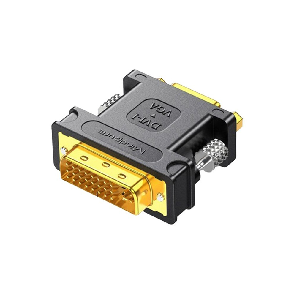 Mindpure 24+5 Dvi Male To Vga Female Converter Computer Card Connector Tv Adapter Cable Gold 4712950201326