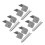 80Pcs Stainless Steel Wind Deflector Clips Car Accessory Weatherproof 1