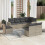 VidaXL vidaXL 8-tlg. Garten-Sofagarnitur mit Kissen Hellgrau Poly Rattan 2