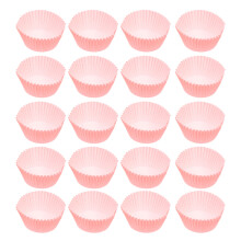 500 Pcs Cake Tray Paper Muffin Cases Cupcake Papers Packing Pink