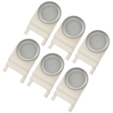 6Pcs Durable Plastic Bee Drinking Boxes Beehive Entrance Feeders White