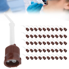 50pcs Gray Plastic Dental Mixing Tips, Intra Oral Disposable Supply