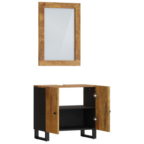 VidaXL vidaXL 2-tlg. Badmöbel-Set Massivholz Mango 2