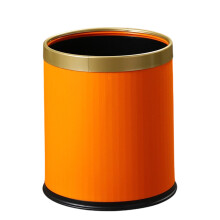 Convenient Household Waste Basket Double Wall-Orange trumpet