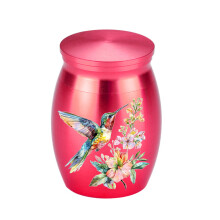 Cenotaph Jar With Protective Inner Chamber Calm Creation In-Red