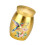 Elegant Cremation Jar With Symbolic Calm Pattern-Gold 1