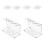 2pcs Modern Shaver Holder Clear Bathroom Countertop Planner 1