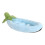 Leaf Pattern Pets Nest Machine Washable Plush Mat-Blue S 1