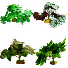 Decorative Plant Leaf Crafts Aquariums Landscape Plant Fish-D