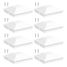 Permanent 4Inch Square Fence Post Headpieces Resistant-8