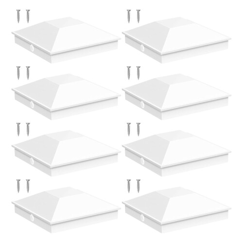 Permanent 4Inch Square Fence Post Headpieces Resistant-8