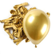 100 Sztuk ZłOte Metalowe Chromowane Balony Lateksowe, 5-Calowe OkrąGłE Balony z Helem na śLub Rocznica UkońCzenia SzkołY Baby Shower