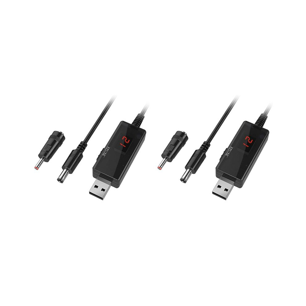 2X Usb To 9V,5V To 12V Step ,Usb Cable 5V Boost To 9V 12V Voltage Converter 1A Step- Volt Transformer Power 6031045853263