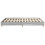 VidaXL vidaXL Bed Frame | Grey Sonoma | Engineered wood, solid eucalyptus wood 5