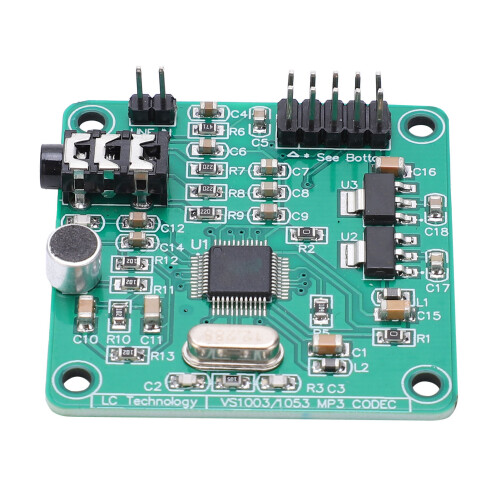 VS1003 Audio Module MP3/WMA/WAV Decoder Board with Microphone 2