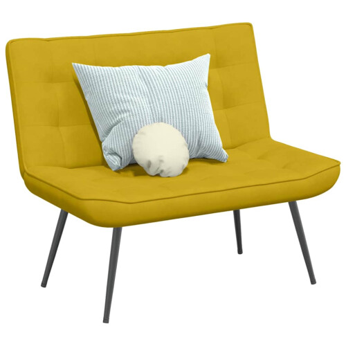 VidaXL vidaXL Sitzbank Gelb 110x74x84 cm Samt 1