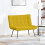 VidaXL vidaXL Sitzbank Gelb 110x74x84 cm Samt 3