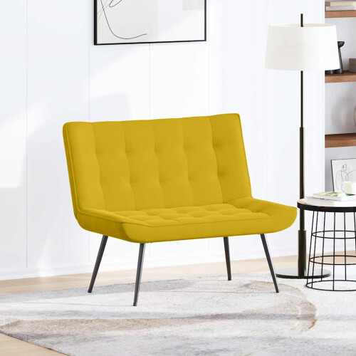 VidaXL vidaXL Sitzbank Gelb 110x74x84 cm Samt 2