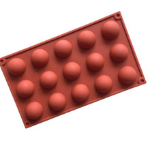 Silicone Chocolate Mould 15-Hole Coffee Bakeware 29.5x17.3cm