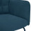 VidaXL vidaXL Schaukelstuhl Blau Samt 6