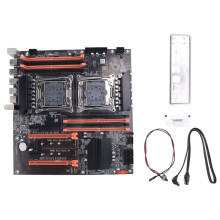 X99 Dual CPU Motherboard + Cabo  +  Cable + Baffle + Graxa TéRmica LGA 2011 Suporte DDR4 2011-V3 CPU Motherboard