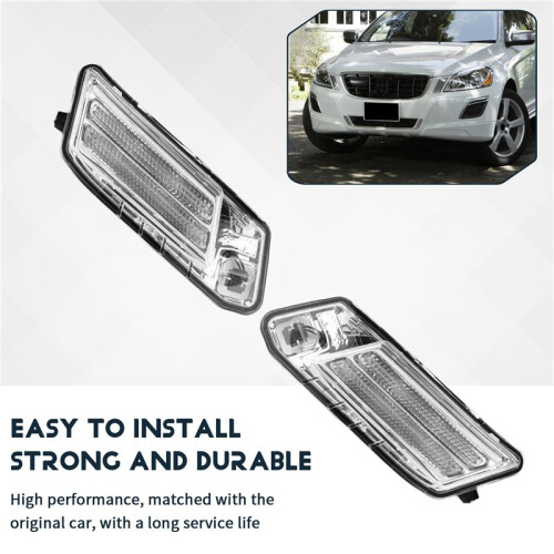 Für  XC60 2009-2013 Auto Front Side  Ecklicht Tagfahrlicht Blinker Lampe Nebelscheinwerfer 2