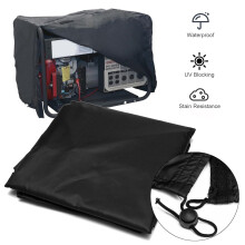 Waterproof Portable Generator Cover 30 x 24 x 20 Inch UV Resistant Black