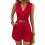 Mono de Mujer con Cuello de Traje Rojo Talla S 1