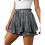 Women'S Ruffled Skirt Black Floral Patterns S 1