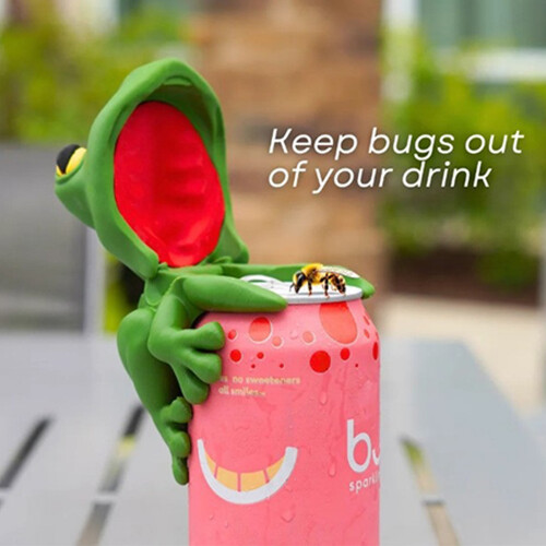 Frogs-Shape Silicone Sodas Can Lid Reusable Can Stoppers for-B 1