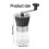 Manual Grinder Ceramic Adjustable Slip Handle Easy For Use-Black 4