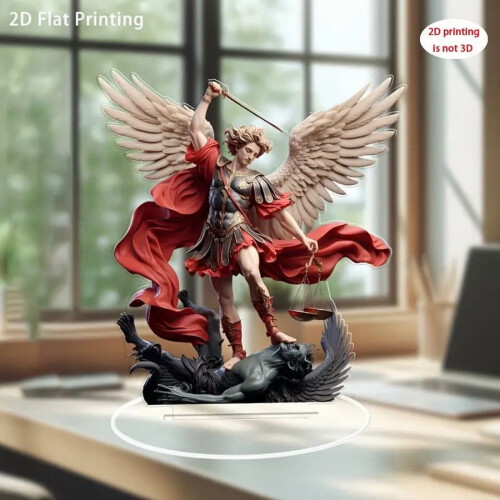 Statue de l'archange Michel, objet religieux de collection, 15 cm 1