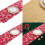 Celebratory Table Runner With Relieved Gold-Red and green trees 4