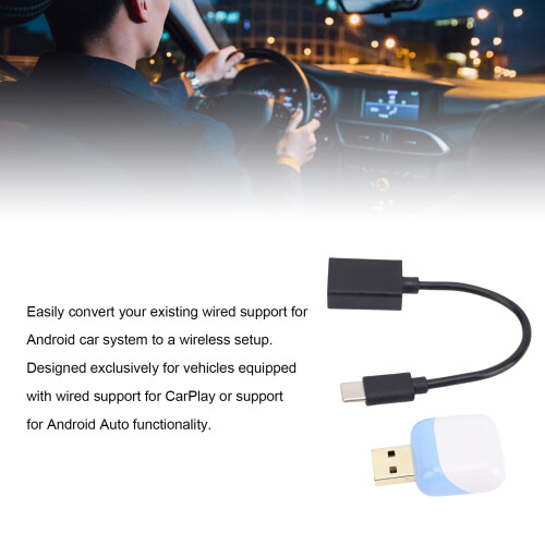 2 in 1 kabellose CarPlay & Android Auto Box Weiß 2