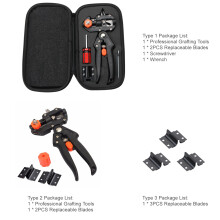 Professional Grafting Tools Kit 2-in-1 Pruner & Grafting Shears, Replaceable Blades