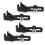 4Pcs Drum Microphone Clips Black Shockproof Clamp 11.6cm 7