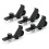 4Pcs Drum Microphone Clips Black Shockproof Clamp 11.6cm 11