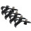 4Pcs Drum Microphone Clips Black Shockproof Clamp 11.6cm 15