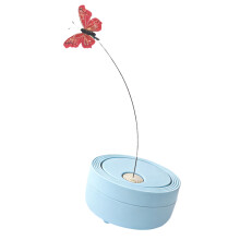 Teaser animal automatique de forme de papillon divertissant-Bleu