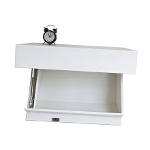 Schwebendes Regal, wandmontierte Schublade mit Fach,-Weiß S