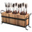 Country Style Wooden Serving Piece Container Triple Space System 1