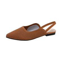 Women's Summer Slingback Flats Brown Size 7